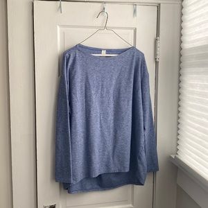 Size 12 Lululemon Heather blue top